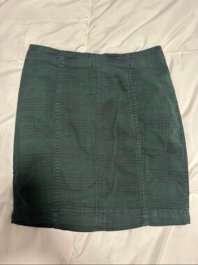 Free People Plaid Mini Skirt